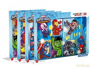 CLEMENTONI 30 el. ramkowe Super Hero Adventures 22703 [PUZZLE]