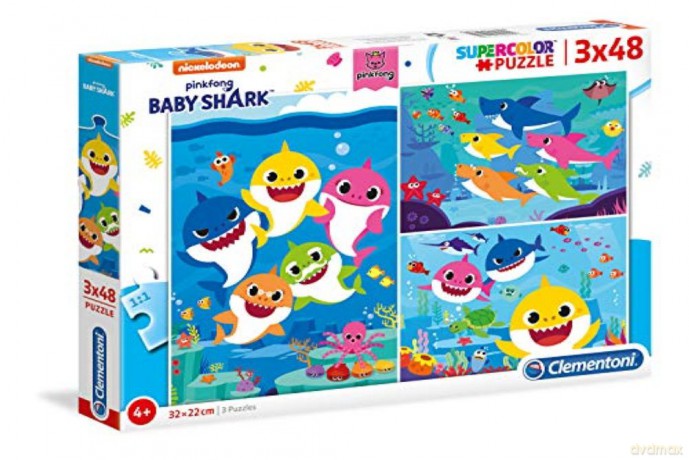 CLEMENTONI 3x48 el. Baby Shark 25261 [PUZZLE]