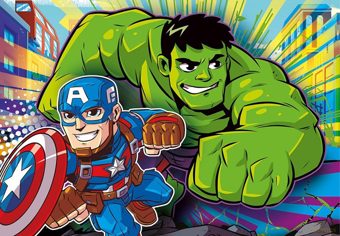 CLEMENTONI 3x48 el. Super Hero Adventures 25248 [PUZZLE]
