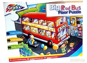 Czerwony autobus GRAFIX [PUZZLE]