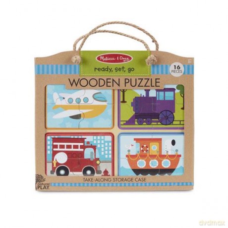 Drewniane puzzle 4 obrazki Pojazdy 41361 [PUZZLE]
