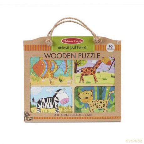 Drewniane puzzle 4 obrazki Zwierzęta 41362 [PUZZLE]