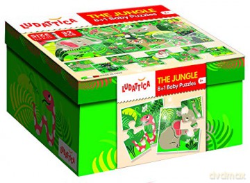 Ludattica Baby 8+1 The Jungle 58181 [PUZZLE]