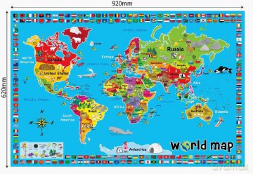 Mata mapa świat w pudełku [PUZZLE]