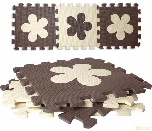 Mata podłogowa piankowa 9 el. Gwiazdki 112947 [PUZZLE]