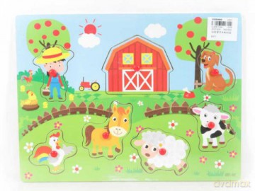 Puzzle drewniane Farma BPUZ4245 [PUZZLE]