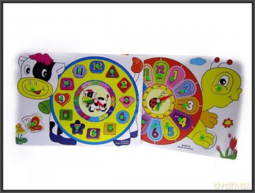 Puzzle drewniane Zegar 23x30cm HIPO [PUZZLE]