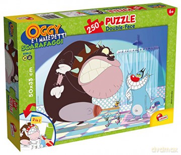 Puzzle dwustronne 250 el. Oggy i karaluchy [PUZZLE]