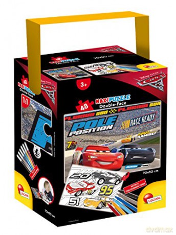 Puzzle dwustronne 48 el. Maxi Cars 3 w walizce 60733 [PUZZLE]