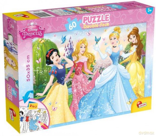 Puzzle dwustronne 60 el. Księżniczki 47901 [PUZZLE]