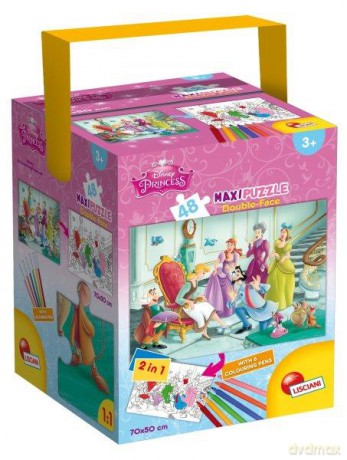 Puzzle dwustronne Color MAXI 48 el. Kopciuszek. [PUZZLE]