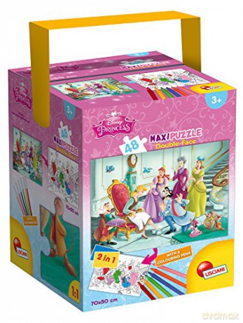 Puzzle dwustronne Color MAXI 48 el. Kopciuszek. [PUZZLE]