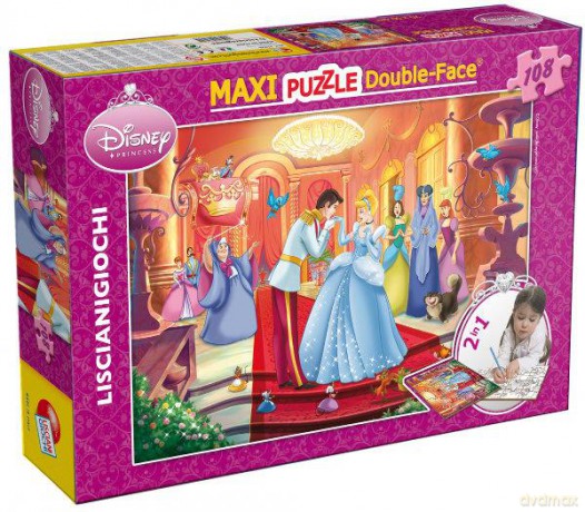 Puzzle dwustronne MAXI 108 el. Kopciuszek. 31825 [PUZZLE]