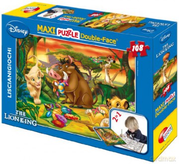 Puzzle dwustronne MAXI 108 el. Król Lew 31801 [PUZZLE]