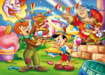 Puzzle dwustronne MAXI 108 el. Pinokio. [PUZZLE]