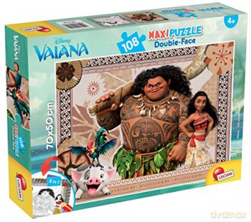 Puzzle dwustronne Maxi 108 el. Vaiana My Friends 57146 [PUZZLE]