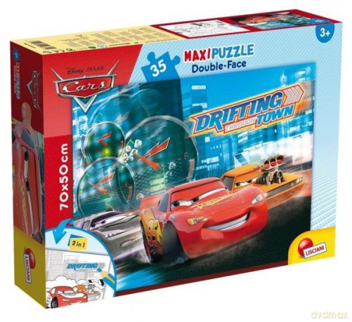 Puzzle dwustronne MAXI 35 el. Cars. [PUZZLE]