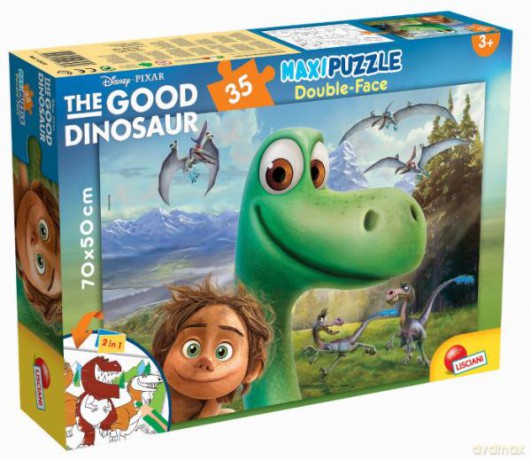 Puzzle dwustronne maxi 35 el. Dobry Dinozaur [PUZZLE]