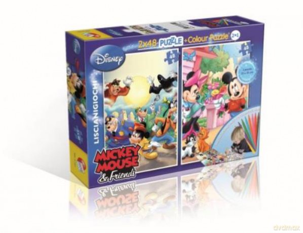 Puzzle dwustronne plus 2w1 2x48 el. 40711 [PUZZLE]
