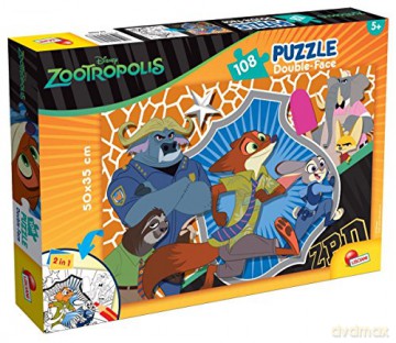 Puzzle dwustronne Zwierzogród 108 el. 53988 [PUZZLE]