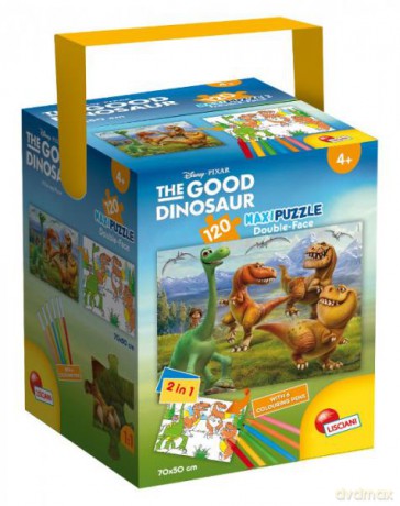 Puzzle w pudełku maxi 120 el. Dobry Dinozaur [PUZZLE]