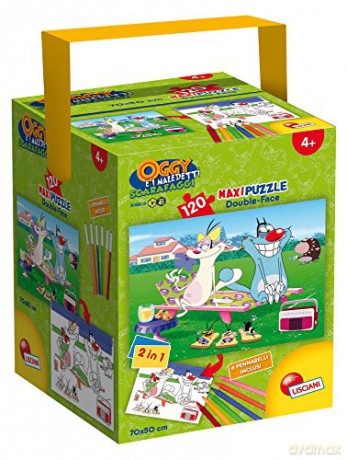 Puzzle w tubie maxi 120 el. Oggy i Karaluchy [PUZZLE]