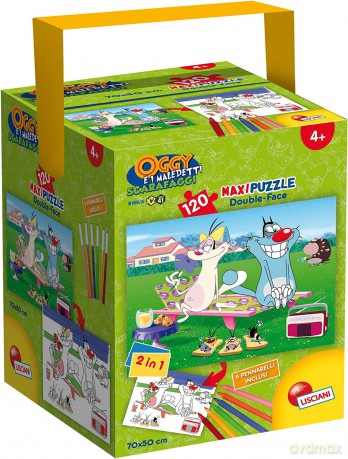 Puzzle w tubie maxi 120 el. Oggy i Karaluchy [PUZZLE]
