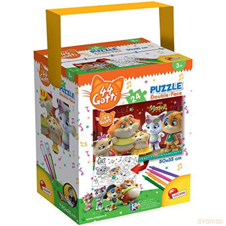 Puzzle z rączką 24 el. 44 Koty 76253 [PUZZLE]