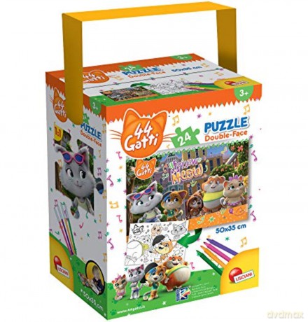Puzzle z rączką 24 el. 44 Koty 76260 [PUZZLE]