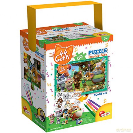 Puzzle z rączką 60 el. 44 Koty 76604 [PUZZLE]
