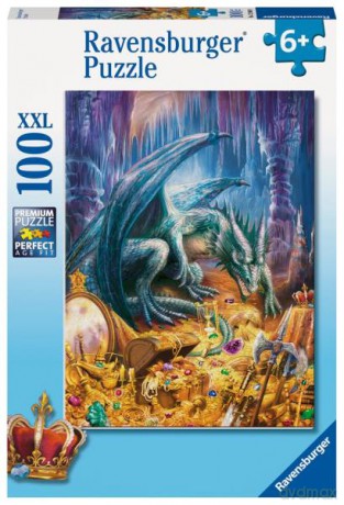 RAVENSBURGER 100 el. XXL Smok w jaskini 129409 [PUZZLE]