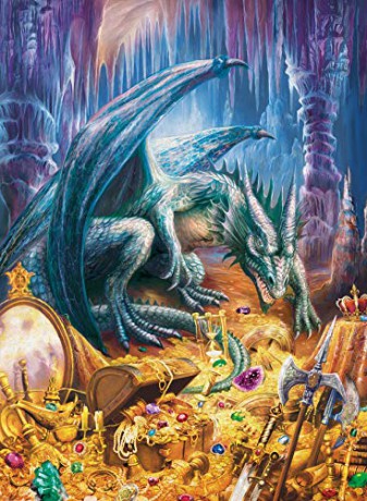 RAVENSBURGER 100 el. XXL Smok w jaskini 129409 [PUZZLE]