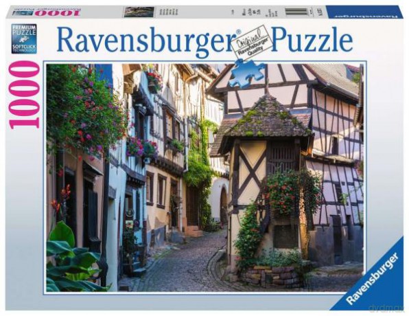 RAVENSBURGER 1000 el. Francuskie miasteczko Eguisheim 152575 [PUZZLE]