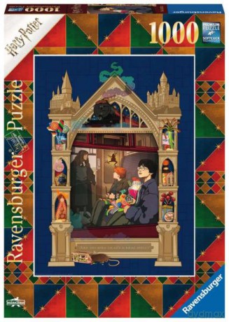 RAVENSBURGER 1000 el. Harry Potter Pociąg do Hogwartu 165155 [PUZZLE]
