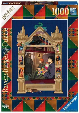 RAVENSBURGER 1000 el. Harry Potter Pociąg do Hogwartu 165155 [PUZZLE]