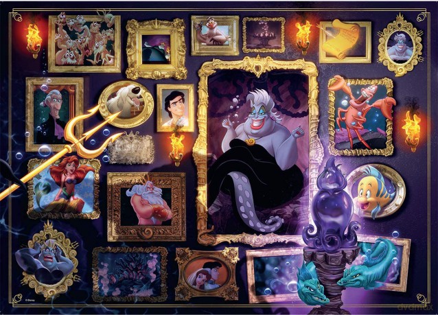 RAVENSBURGER 1000 el. Mała Syrenka Czarne charaktery Disneya 150274 [PUZZLE]