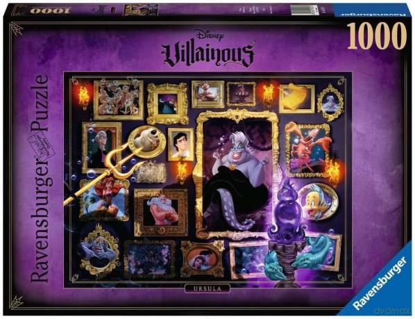 RAVENSBURGER 1000 el. Mała Syrenka Czarne charaktery Disneya 150274 [PUZZLE]