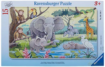 RAVENSBURGER 15 el. Afrykańskie zwierzęta 061365 [PUZZLE]