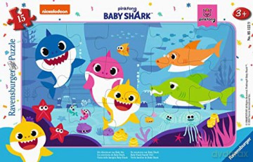 RAVENSBURGER 15 el. ramkowe Baby Shark 051229 [PUZZLE]