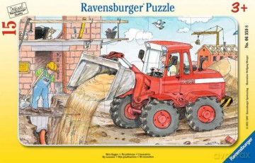 RAVENSBURGER 15 el. ramkowe Koparka 063598 [PUZZLE]