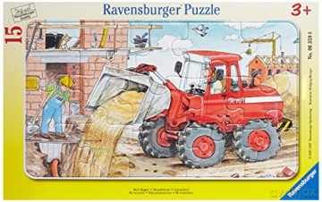 RAVENSBURGER 15 el. ramkowe Koparka 063598 [PUZZLE]