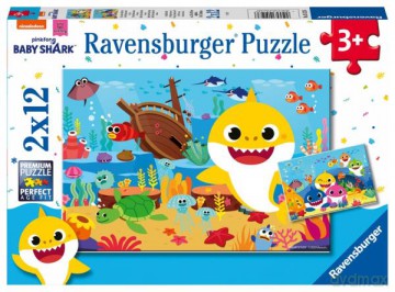 RAVENSBURGER 2x12 el. Baby Shark 051236 [PUZZLE]