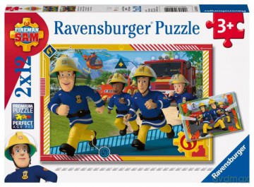 RAVENSBURGER 2x12 el. Strażak Sam i jego drużyna 050154 [PUZZLE]