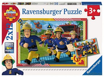 RAVENSBURGER 2x12 el. Strażak Sam i jego drużyna 050154 [PUZZLE]