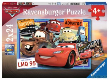 RAVENSBURGER 2x24 el. Auta Disney 078196 [PUZZLE]