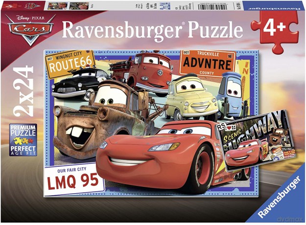 RAVENSBURGER 2x24 el. Auta Disney 078196 [PUZZLE]