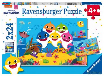RAVENSBURGER 2x24 el. Baby Shark 051243 [PUZZLE]