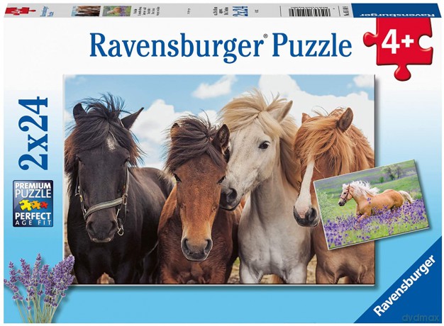RAVENSBURGER 2x24 el. Konie 051489 [PUZZLE]