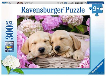 RAVENSBURGER 300 el. XXL Śliczne szczenięta w koszu 132355 [PUZZLE]