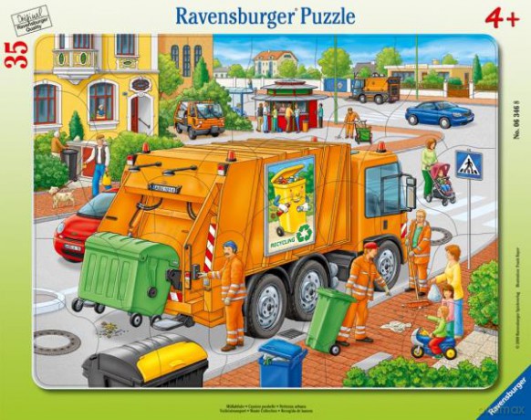 RAVENSBURGER 35 el. ramkowe Śmieciarka 063468 [PUZZLE]